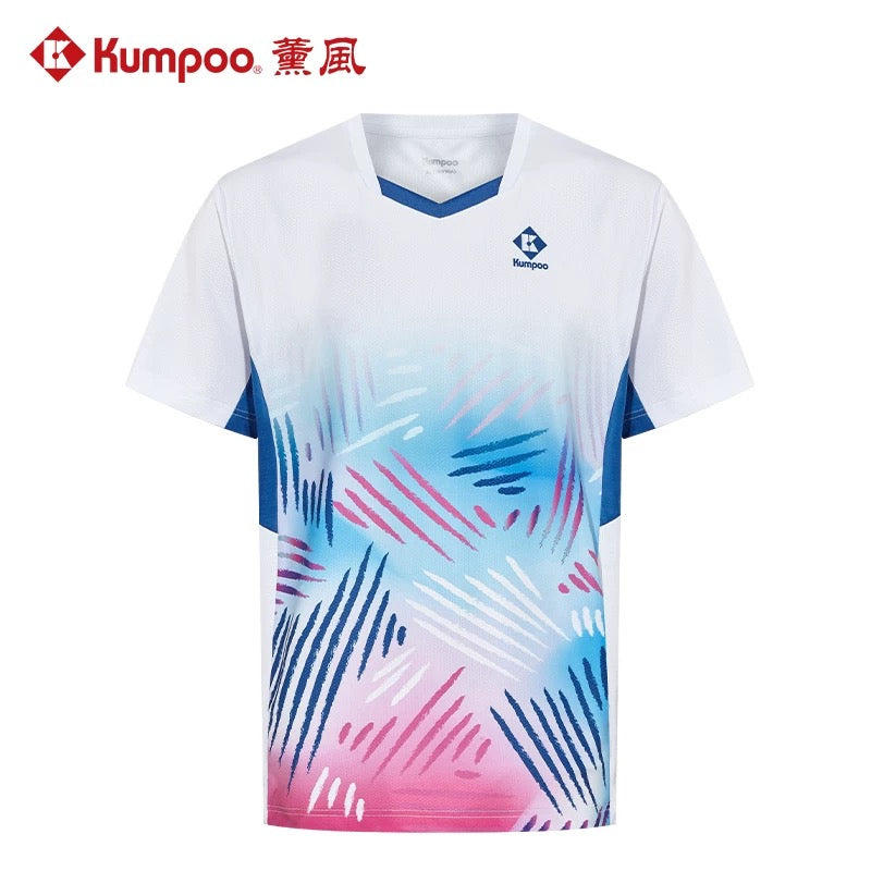 Kumpoo Apparel MEN KW-4103 White (See Size Chart) – BadmintonMart