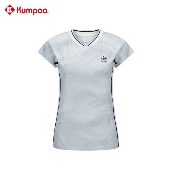 Kumpoo Apparel Women K241W-1038 T-Shirt White (See Size Chart)
