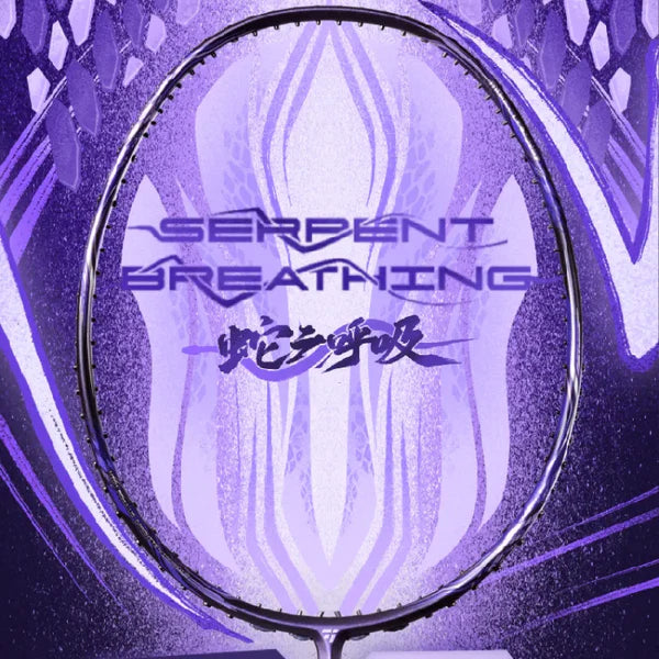 OGKIL Serpent Breathing Badminton Racquet 4UG6 Purple - Attack