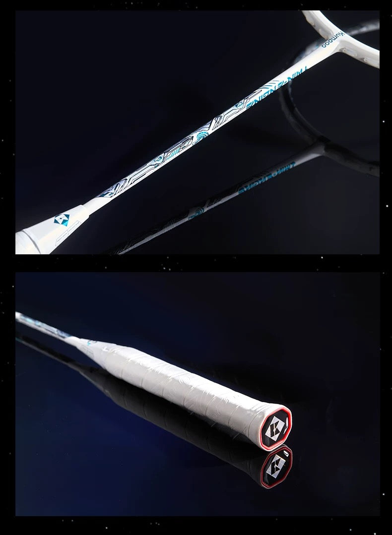 Kumpoo Twin-Engine Badminton Racquet 4UG5 White (All Set)