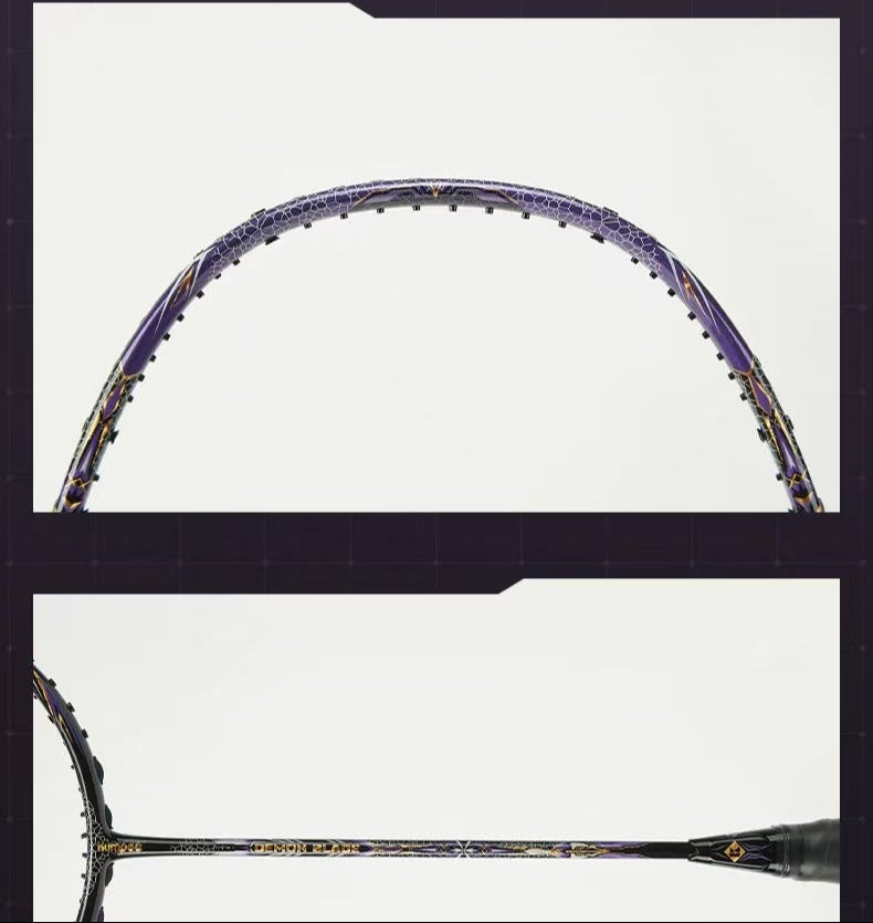 (Free String) Kumpoo Demon Blade Badminton Racquet 4UG5 Black