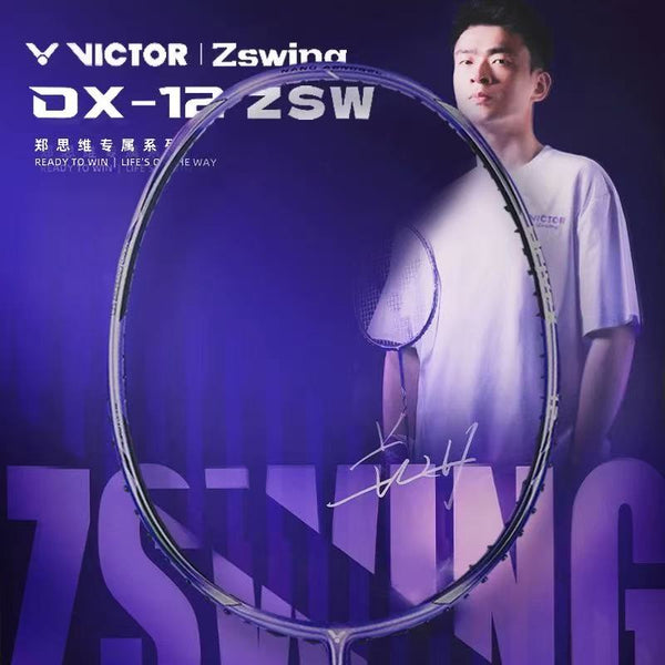 (Free String) Victor × ZSW Collection DriveX 12 ZSW J Badminton Racquet 4UG5 Light Dahlia