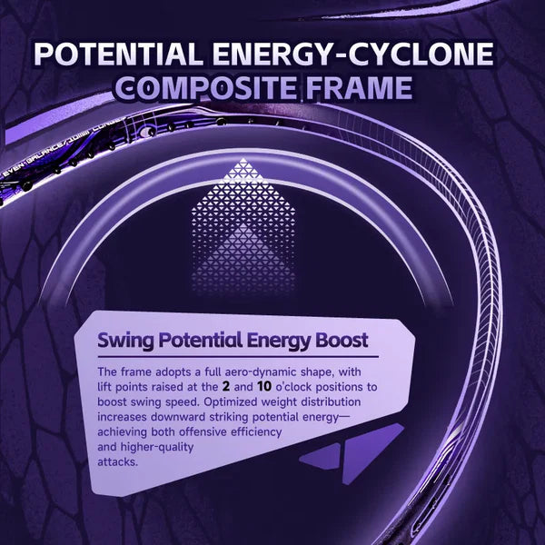 OGKIL Serpent Breathing Badminton Racquet 4UG6 Purple - Attack