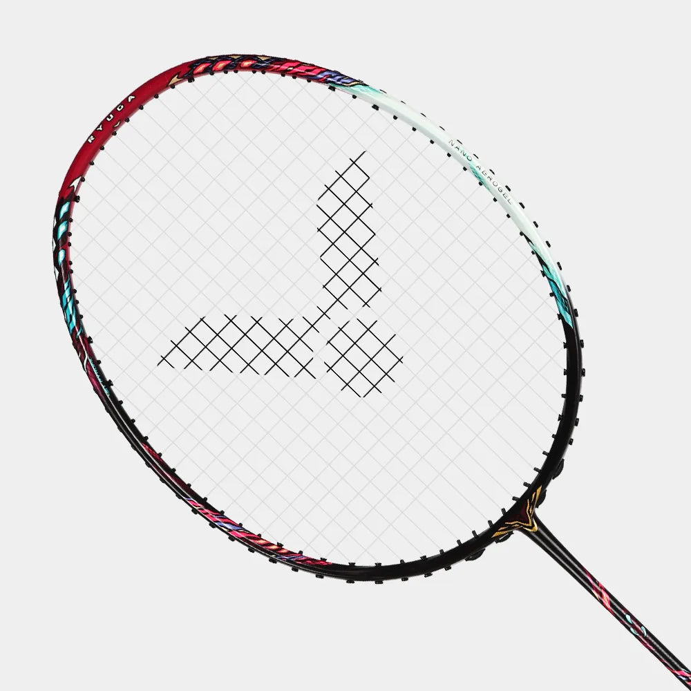 Victor Thruster Ryuga III CQ Badminton Racquet Black/Pink