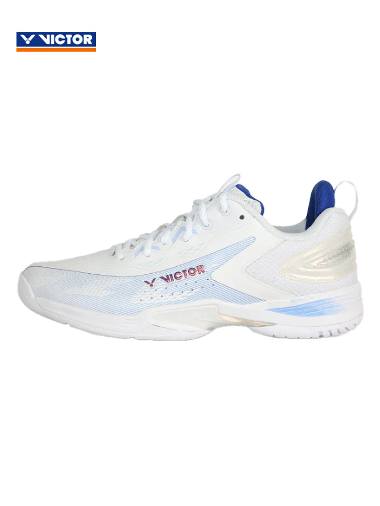(30%OFF)Victor A970NitroLite cADV AM Badminton Shoes White/Corydalis Blue Unisex