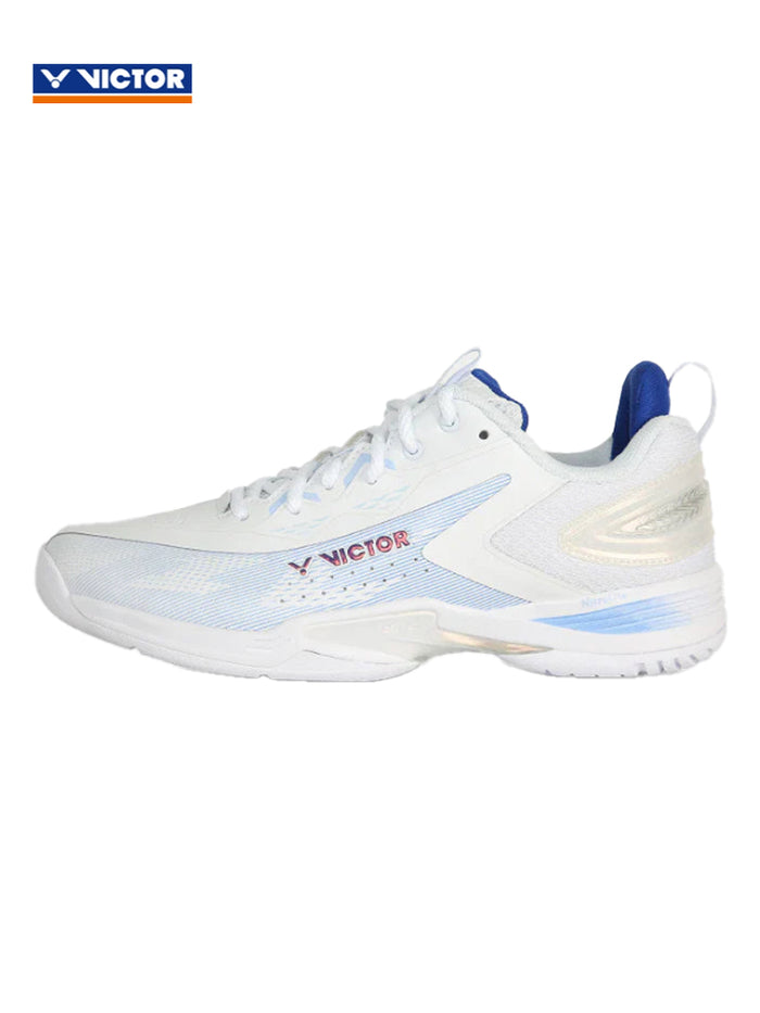 (EOFY SALE) Victor A970NitroLite cADV AM Badminton Shoes White/Corydalis Blue Unisex