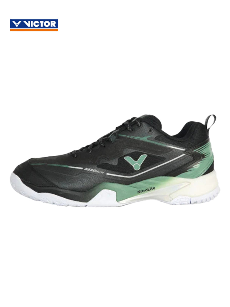 Victor A830NitroLite CG Badminton Shoes Black/Electric Green Unisex