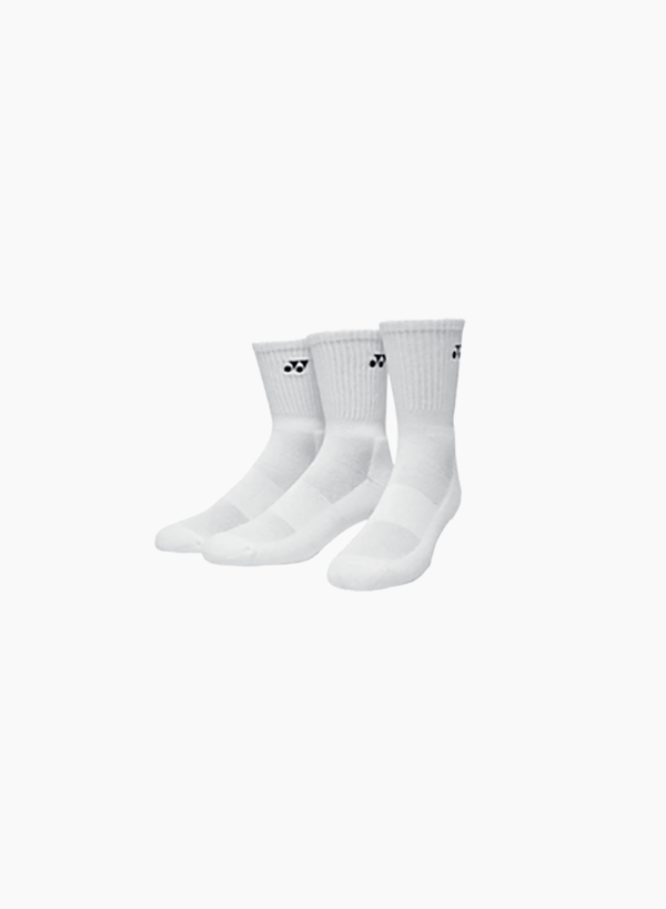 Yonex Sport Crew Socks (3 Pairs) 8422 White