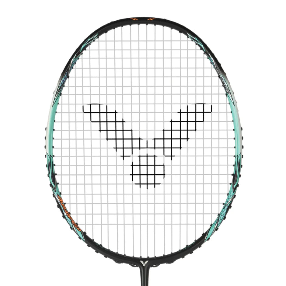 (EOFY SALE) Victor AuraSpeed 90K Metallic Badminton Racquet 3UG5 Silver/Green