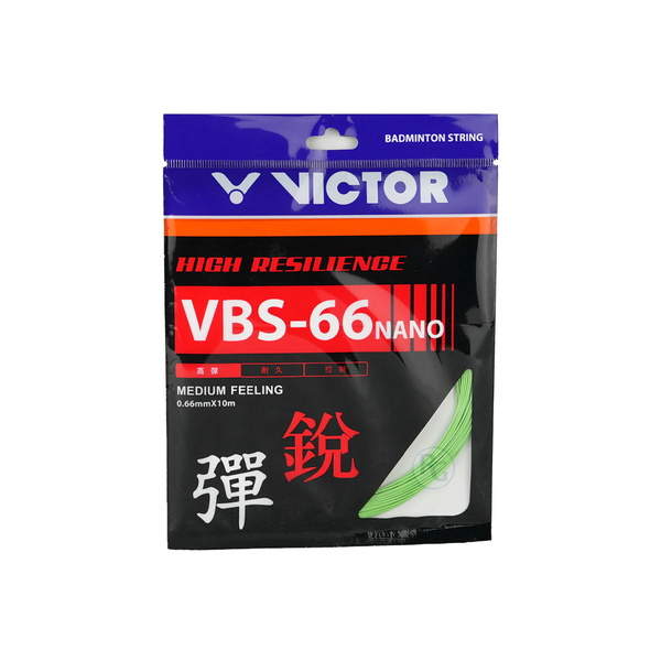 Victor String VBS 66 NANO Bright Green Single Pack 10M