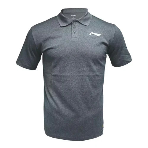 Li-Ning Men's Polo T-shirt APLN182-1 Heather Black