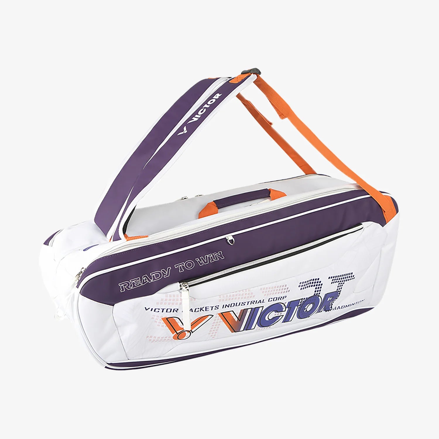Victor BR5223 Badminton Racket Bag (6pcs) Bright White/ Medium Purple ...