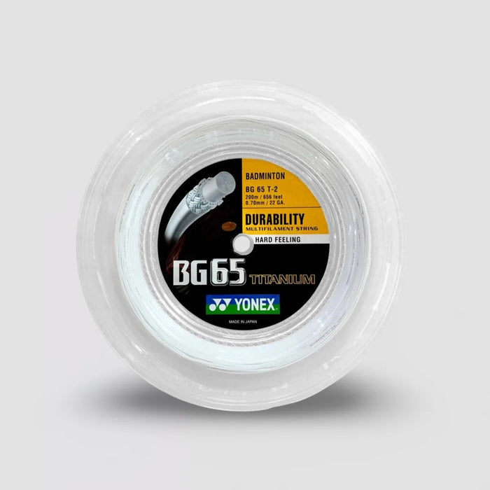 Yonex Badminton String BG65 Titanium (200m Coil)