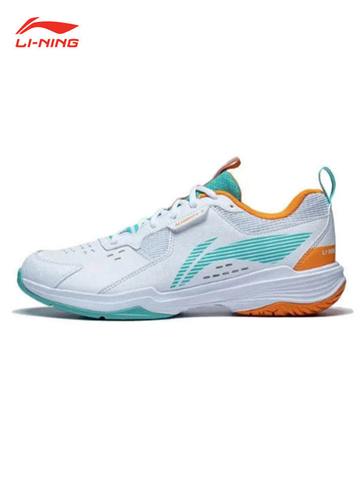 (Clearance) Li-Ning Almighty V Badminton Shoes AYTT001-2 White/Green