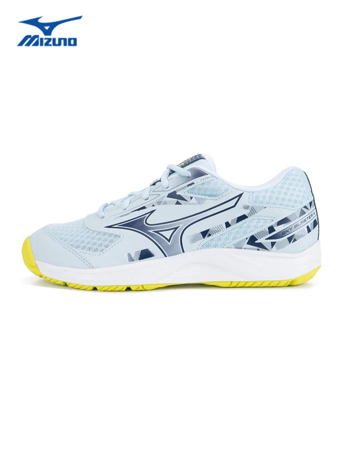 (Clearance) Mizuno Wave Sky Blaster 4 Badminton Shoes Ice Water/White/Lightning Yellow