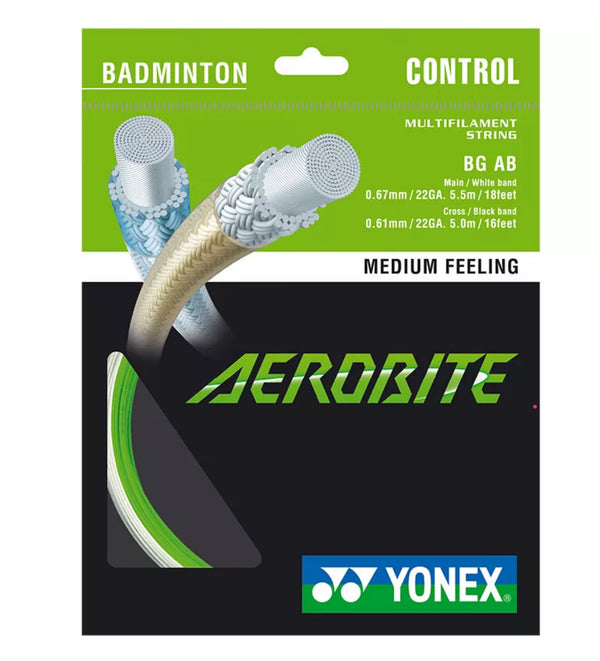 Yonex String Aerobite White/Green Single Pack 10M