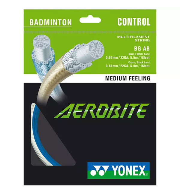 Yonex String Aerobite White/Blue Single Pack 10M