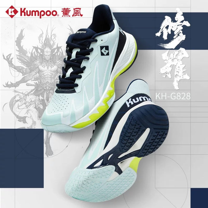 Kumpoo Badminton Shoes KH-G828 Light Blue/Navy Blue