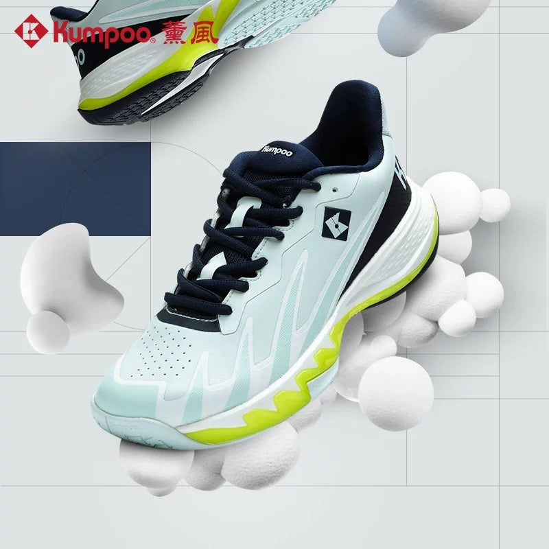 Kumpoo Badminton Shoes KH-G828 Light Blue/Navy Blue