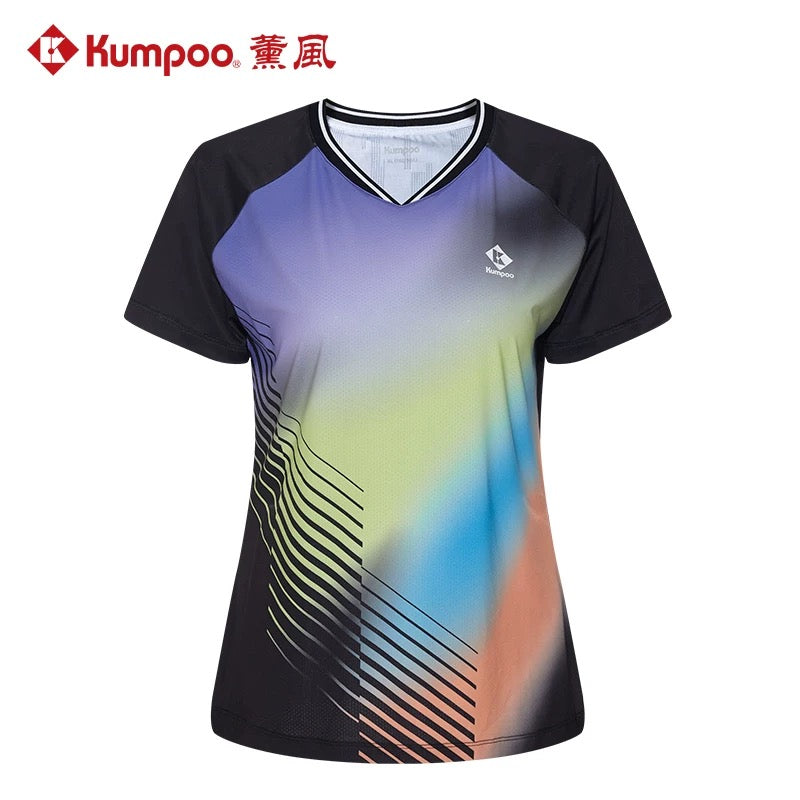 Kumpoo Apparel WOMEN KW-4208 Black (See Size Chart)