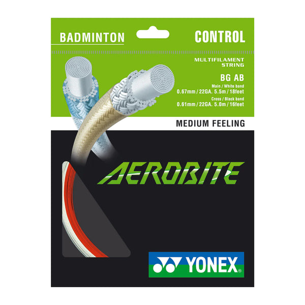 Yonex String Aerobite White/Red Single Pack 10M