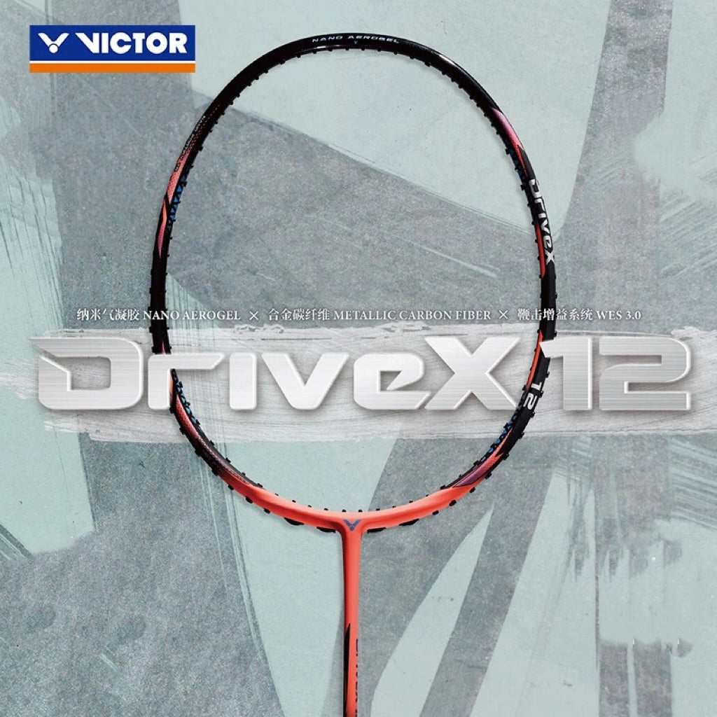Victor DriveX 12 Badminton Racquet 4UG5 Red – BadmintonMart