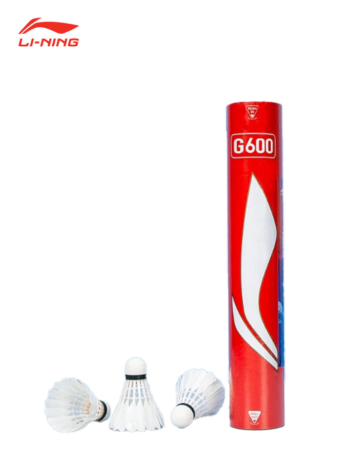 Li-Ning Shuttlecocks G600 Premium Goose Feather One Dozen