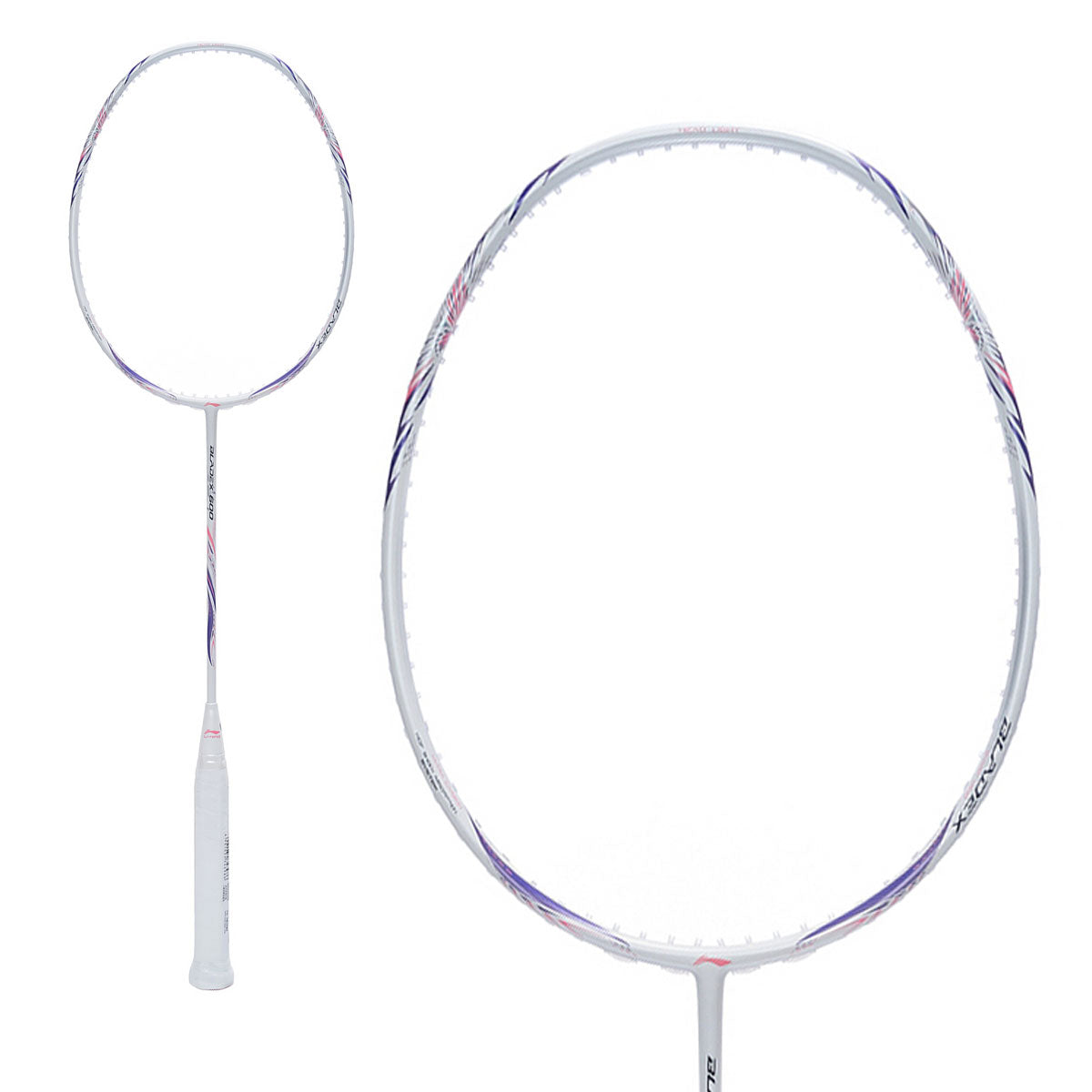 Li-Ning Axforce Cannon Light Badminton Racquet White (All Set)
