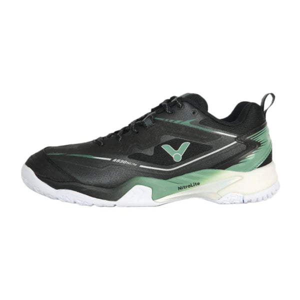 Victor A830NitroLite CG Badminton Shoes Black/Electric Green Unisex