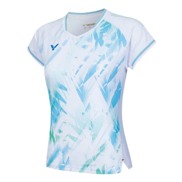 VICTOR 2025 Tournament Series T-56000 A White womens knitted T-shirt