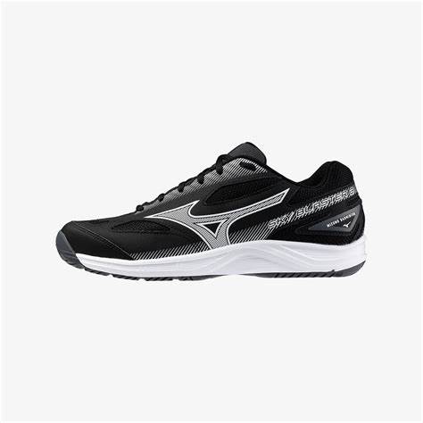 (Clearance 55%OFF) Mizuno Wave Sky Blaster 3 Badminton Shoes Black/White/Ebony
