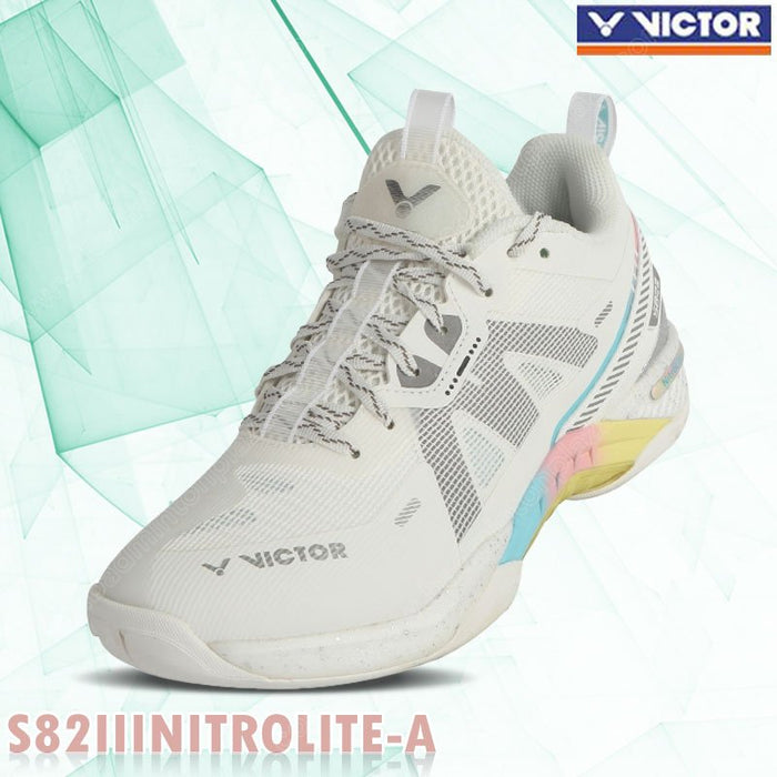 Victor 2024 S82III Nitro Lite 羽毛球鞋白色男女通用