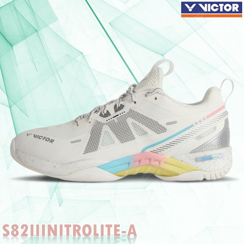 Victor 2024 S82III Nitro Lite A Badminton Shoes Brilliant White Unisex
