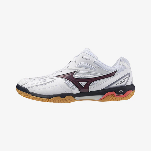 Mizuno Badminton Shoes Wave Fang Pro White Calypso Coral