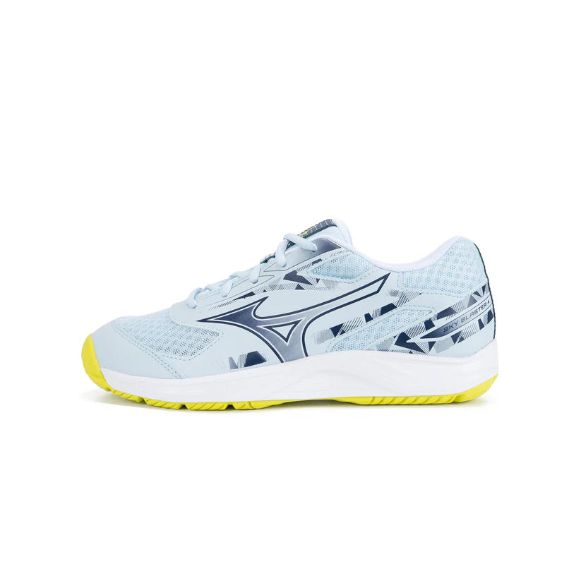 (Clearance) Mizuno Wave Sky Blaster 4 Badminton Shoes Ice Water/White/Lightning Yellow