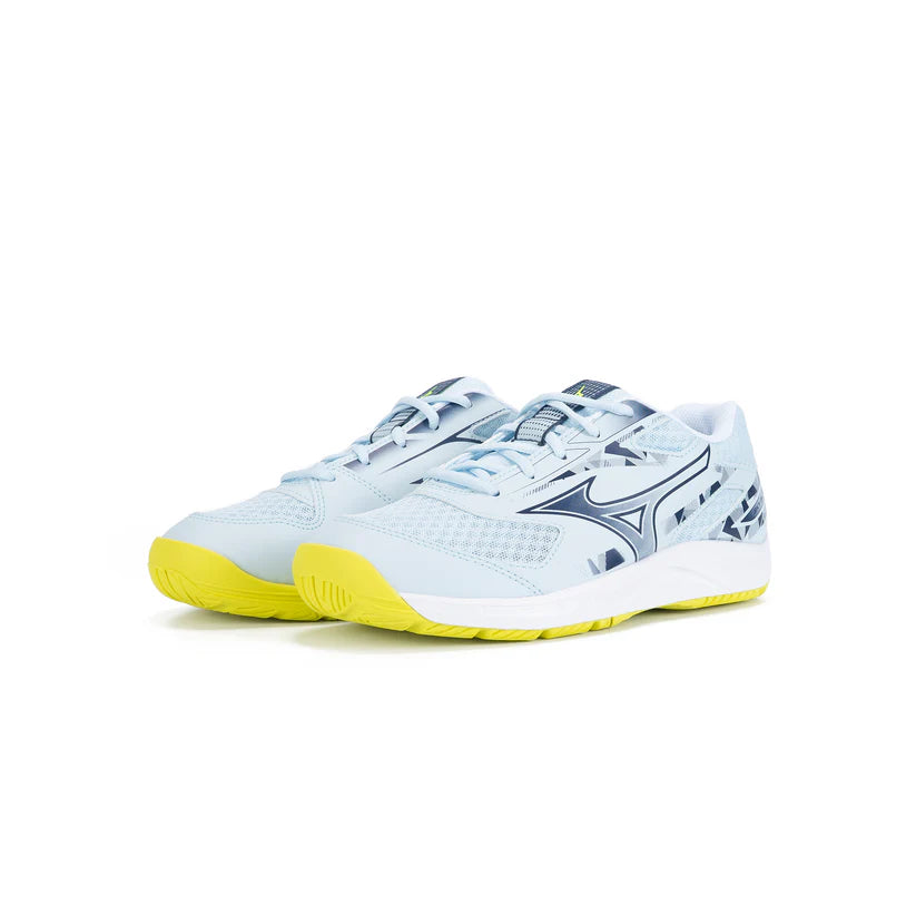 (Clearance) Mizuno Wave Sky Blaster 4 Badminton Shoes Ice Water/White/Lightning Yellow
