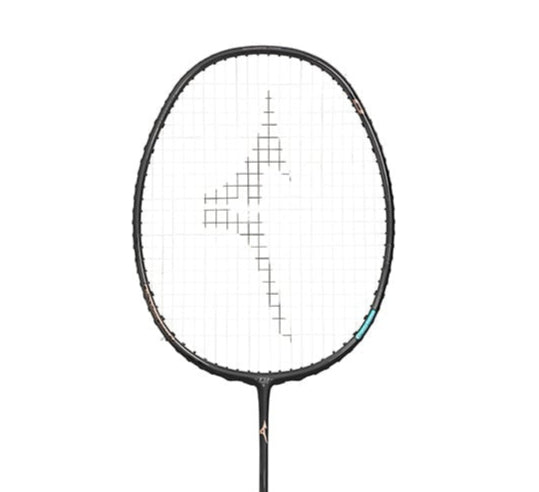 (Free String) Mizuno Acrospeed 0 Badminton Racquet 4UG6 Black/ Silver/ Red Gerbera Foil