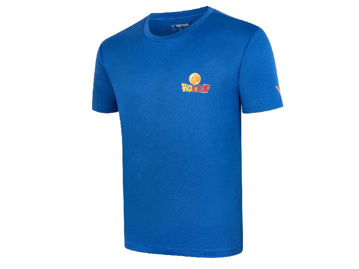Victor X Dragon Ball Z Sports Shirt T-504DBZ Blue UNISEX