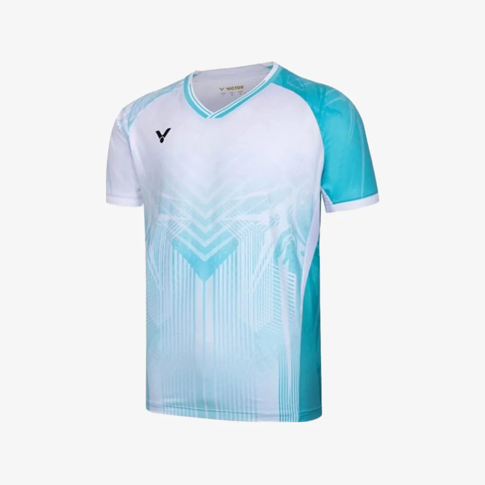 VICTOR Unisex Badminton T-Shirt T-55060 M Light Blue
