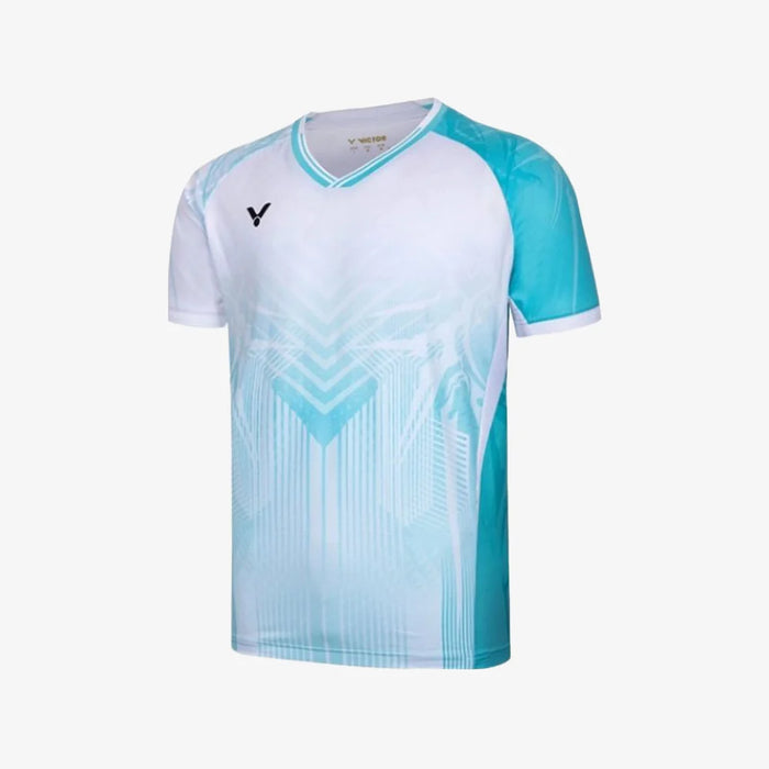 VICTOR Unisex Badminton T-Shirt T-55060 M Light Blue