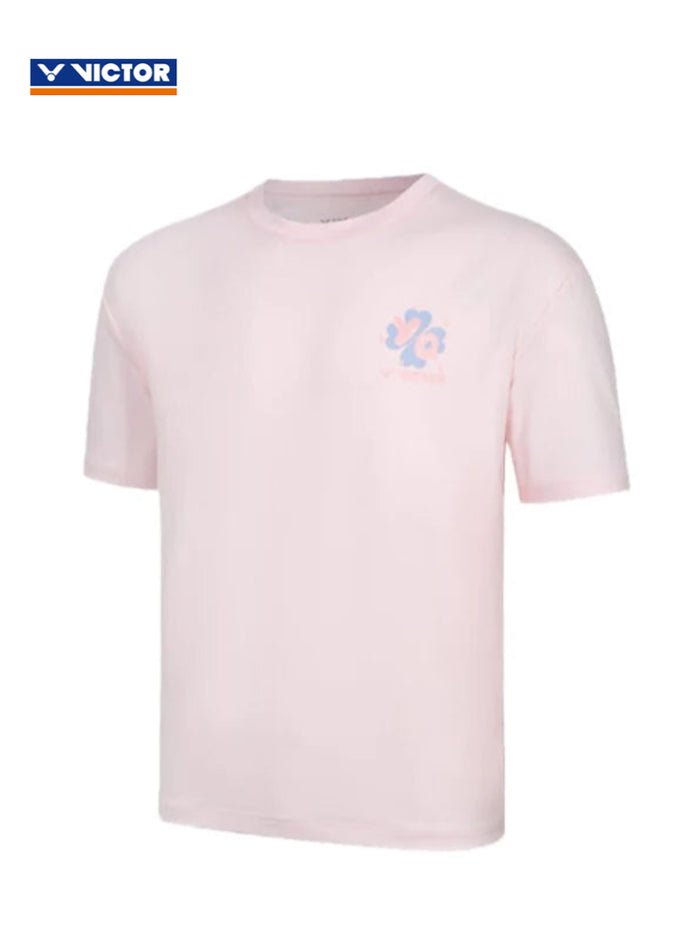 VICTOR x HYQ Collection T-501HYQ I Heavenly Pink unisex badminton T-shirt