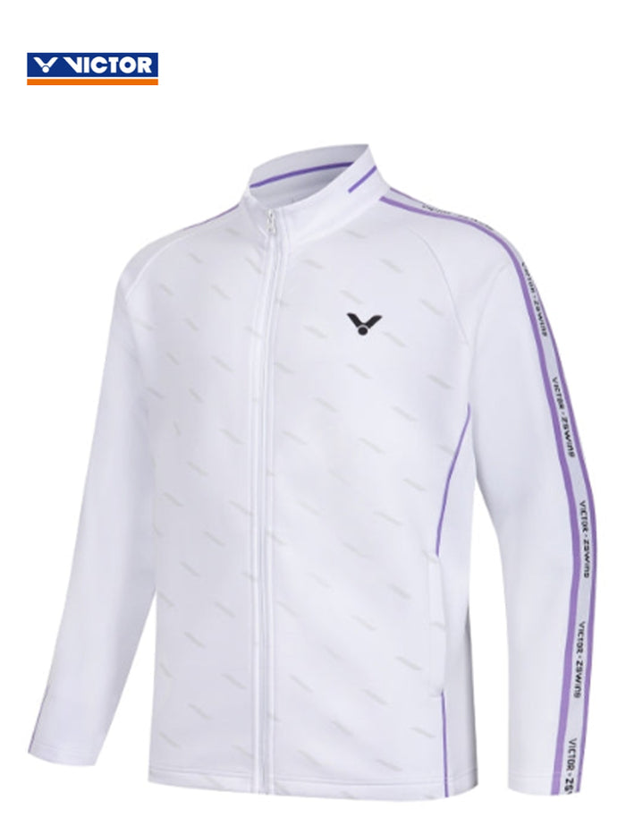 Victor X ZSW Unisex Knitted Jacket J-505ZSW A White