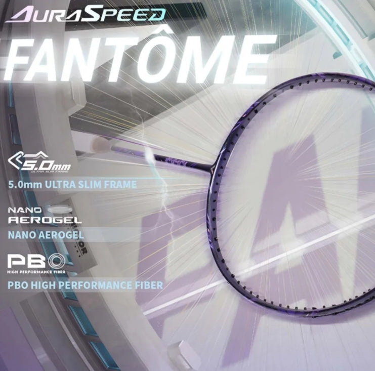 (EOFY SALE) Victor Auraspeed FANTÔME J Badminton Racquet 3UG5