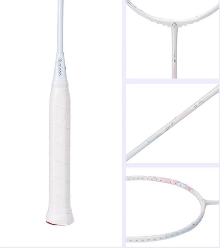 Kumpoo Nebula Badminton Racket 5UG6 White/Blue (All Set)