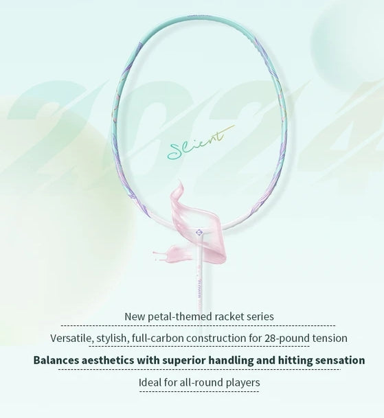 Kumpoo Flower Partner Pro Badminton Racket 4UG5 Green (All Set)