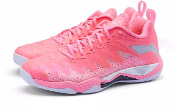 Li-Ning Gyrfalcon V HY-05 Professional Unisex Badminton Shoes AYAU007-1 Neon Rose Pink