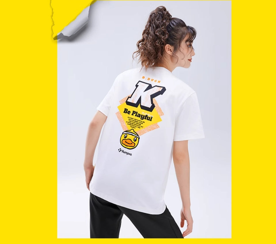 Kumpoo Apparel Unisex KKU-1036 B.DUCK T-Shirt White (See Size Chart)