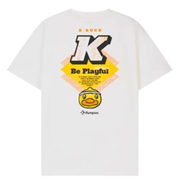 Kumpoo Apparel Unisex KKU-1036 B.DUCK T-Shirt White (See Size Chart)