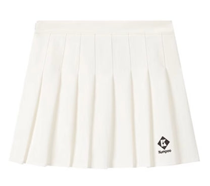 Kumpoo Apparel Women K243W-7033 Skirt White (See Size Chart)