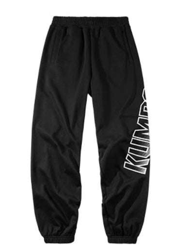 Kumpoo Apparel Men K242M-6171 Pant Black (See Size Chart)